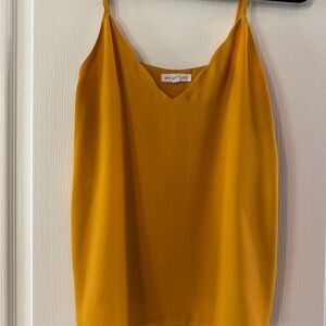 Gold dress tank top